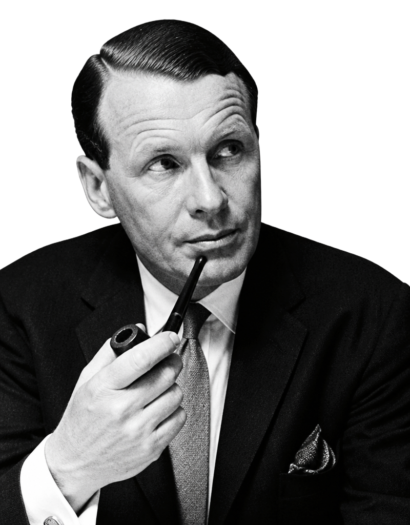 Portrait of David Ogilvy, the father of modern advertising